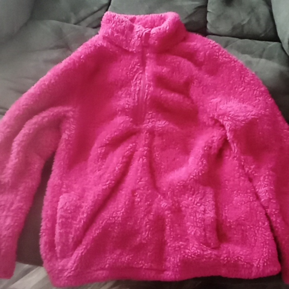 A fuzzy kids cute sweater